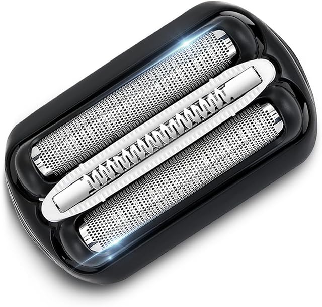 32B Series 3 Tête de remplacement de l'arbre électrique compatible avec Braun S3 Foil & Cutter Razor Heads, Accessoires pour S3 3040s 3010s 3080s 3070cc 3000s 3050cc 3090cc 3020s 3030s Etc.