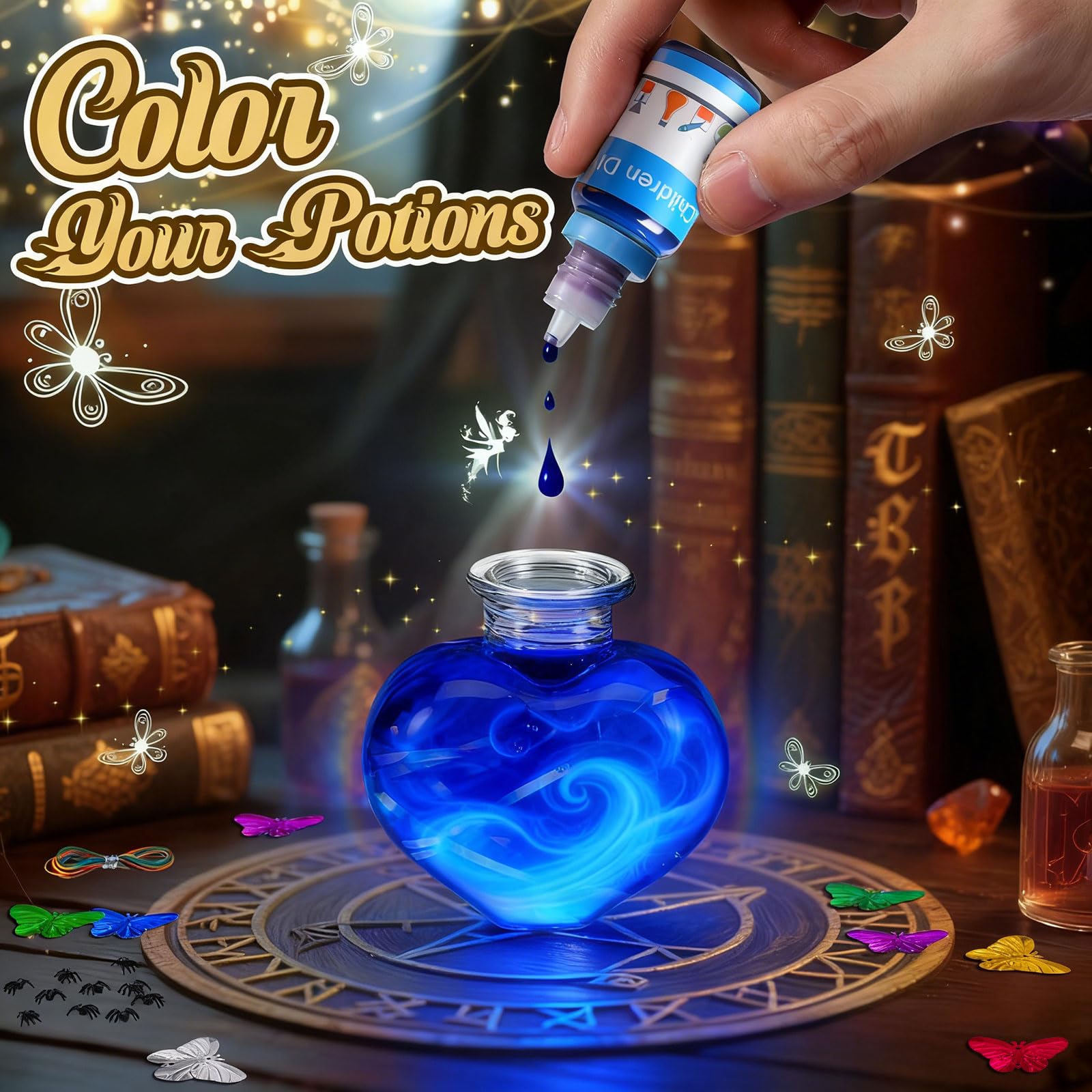 TEBOKHAD Potion Magique Enfant, Mélange 25 Bouteilles De Potion Magique, Coffret Magie, Jouet Artisanal Cadeau Créatif Pour 6-12 Ans Garçons Et Filles