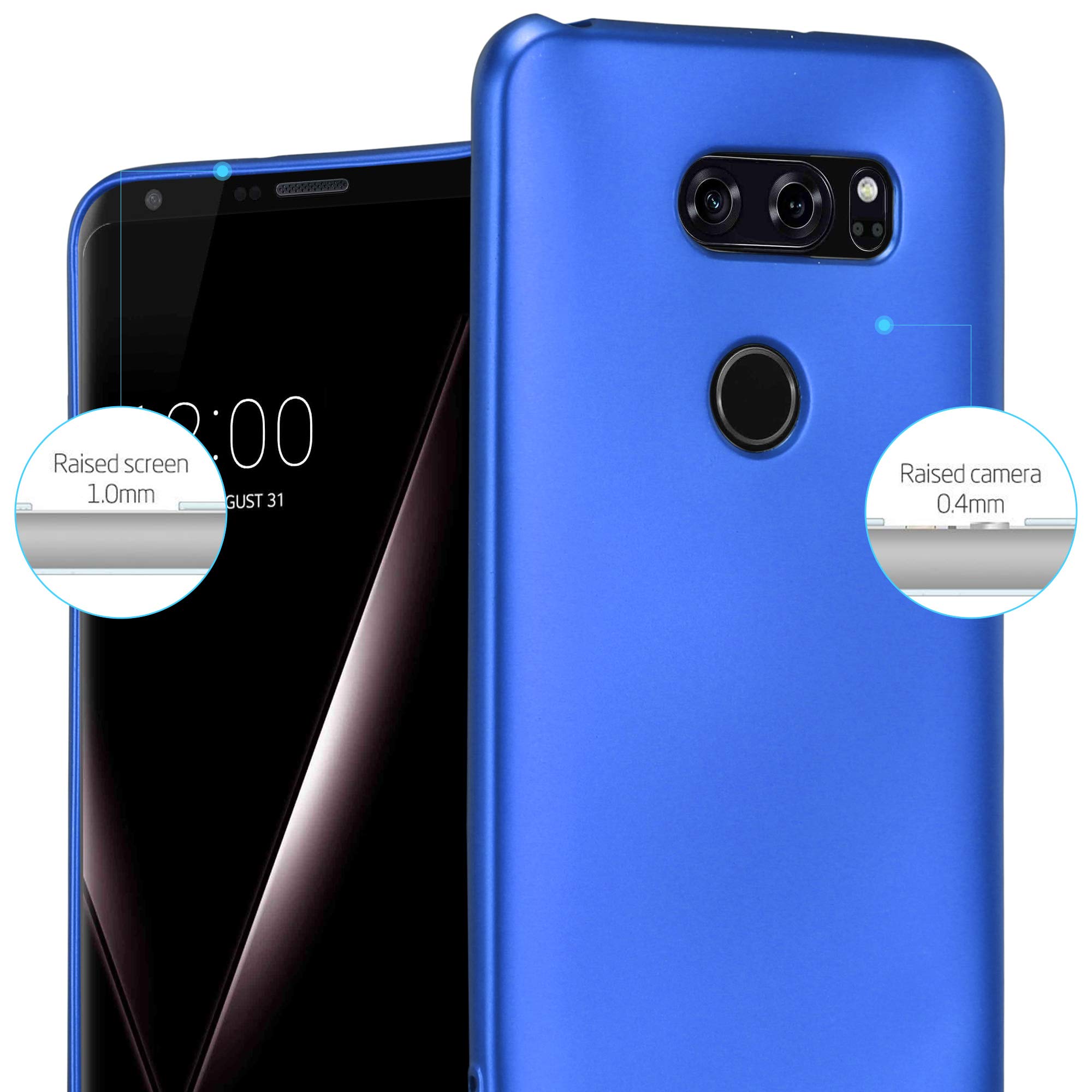 Cadorabo Custodia per LG G4 / G4 PLUS in FROST LILLA BORDEAUX - Morbida Cover Protettiva Sottile di Silicone TPU con Bordo Protezione - Ultra Slim Case Antiurto Gel Back Bumper Guscio