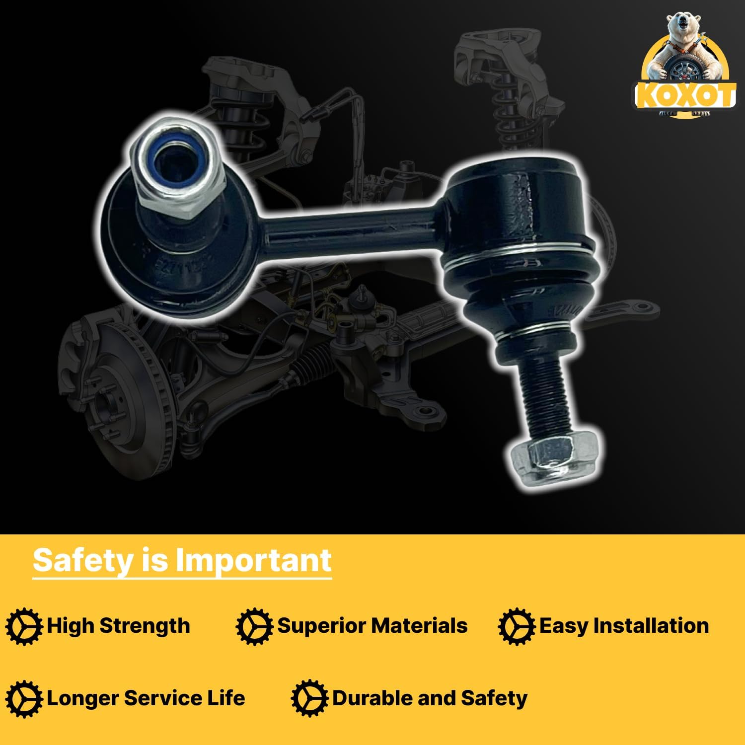 K80768 K80769 2Pcs Front Sway Stabilizer Bar Link Compatible With Acura 2006-2011 CSX, Compatible With Honda 2006-2011 Civic
