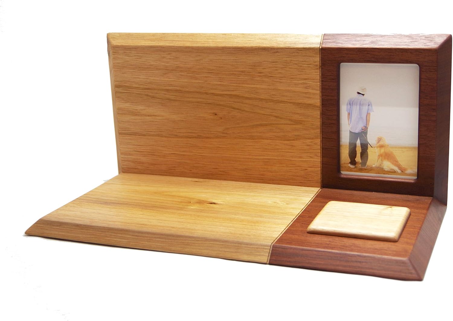 ソウルステージ 供養台 手元供養 置き台 ブラウン アール 木製 フォトスタンド ｒ