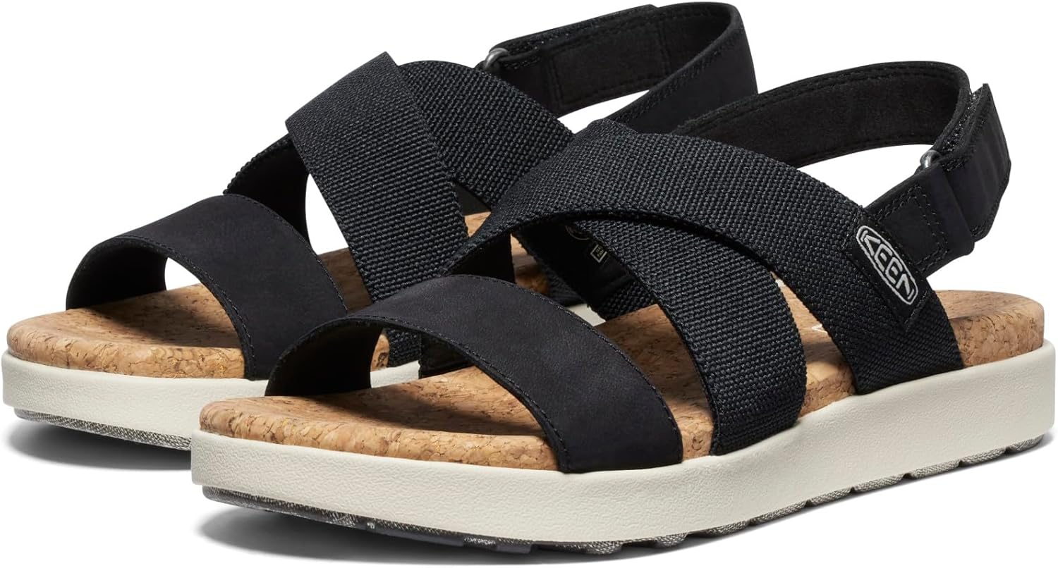 KEEN womens Elle Criss Cross Premium Comfortable Fashion Casual WedgeSandals - Image 4