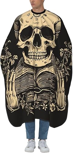 Skull Magic Witches star dark Vintage Barber Cape for Men Professional Hairdressing Cutting Salon Cape Hair Styling Cape