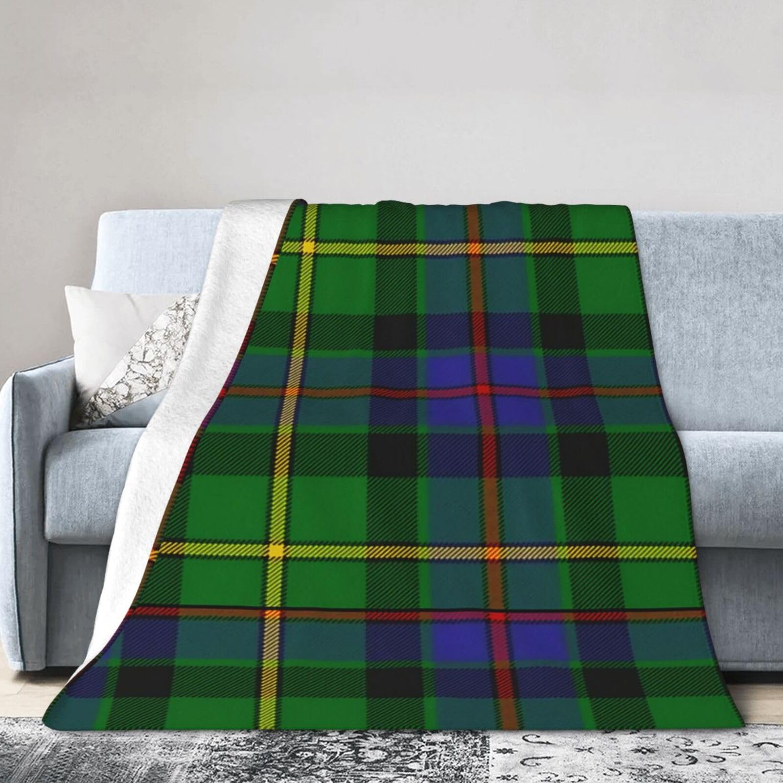 ERTDFXCV Clan Tait Tartan Blanket 80"x60"