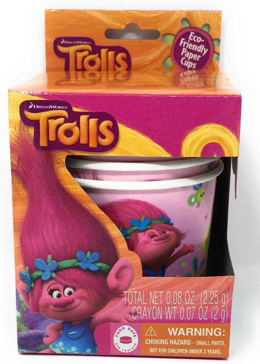 Trolls Egg Coloring Cups 5 Pieces Toys & Games