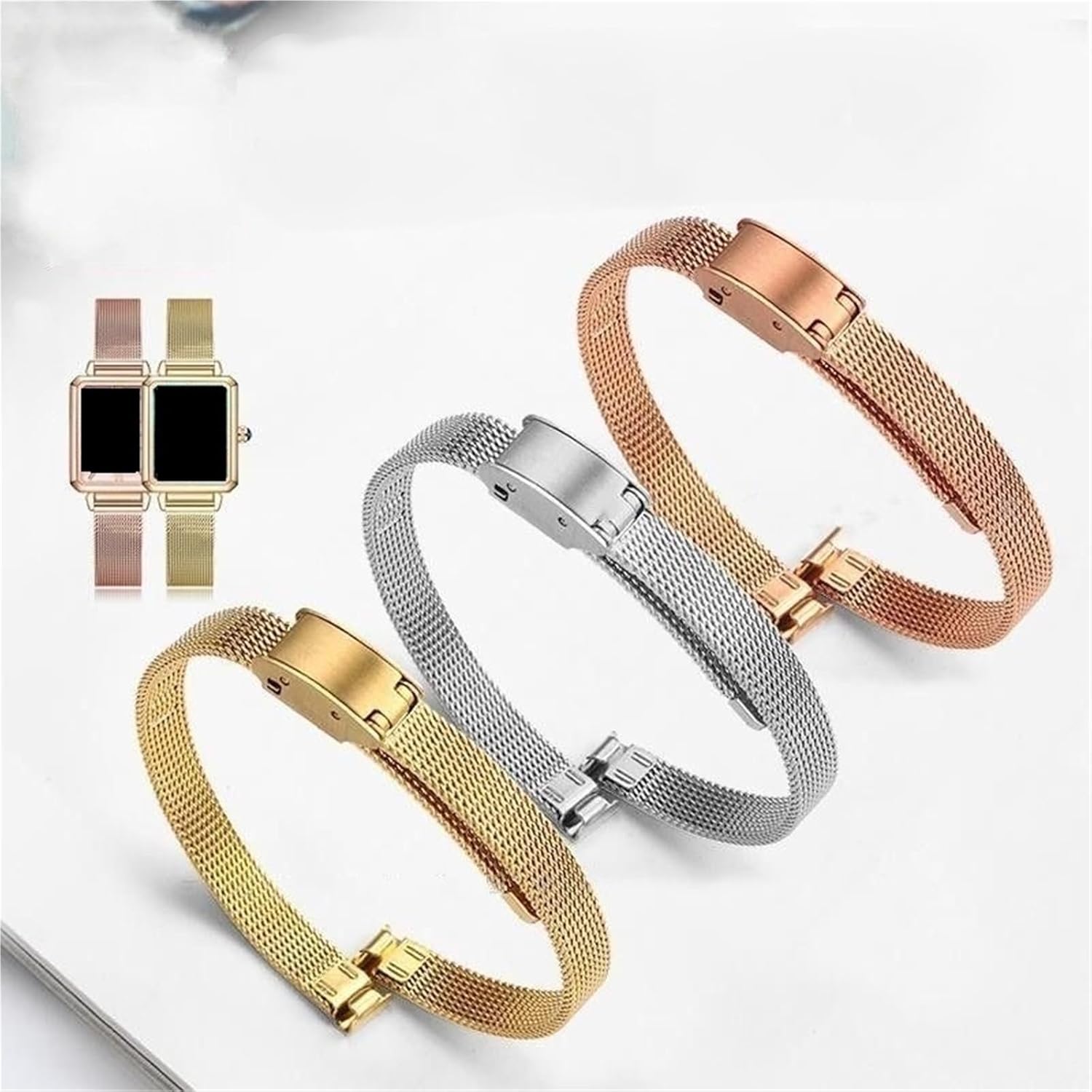 Women's Watch Band 6mm 8mm 10mm 12mm Small Size Watch Strap Metal Wristband