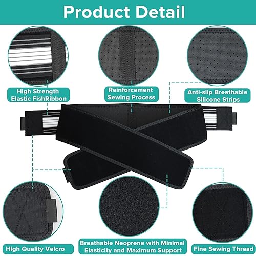 Miniatura 3 de Sacroilíaco SI - Cinturón de cadera para articulaciones, cinturón de ciática para mujeres y hombres, alivio del dolor para la espalda baja,