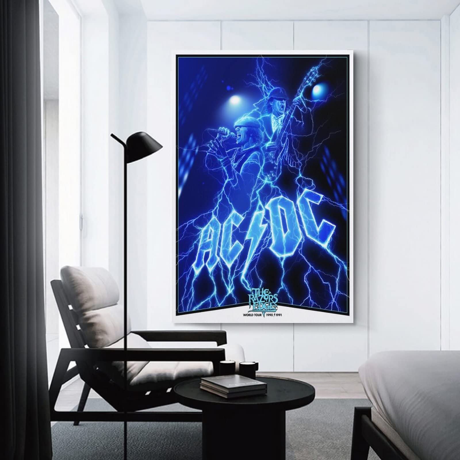 LED ライティング ポスターROAD SIDE of AMERICA Amazon.de: ACDC The Razors Edge World TourFashion Poster