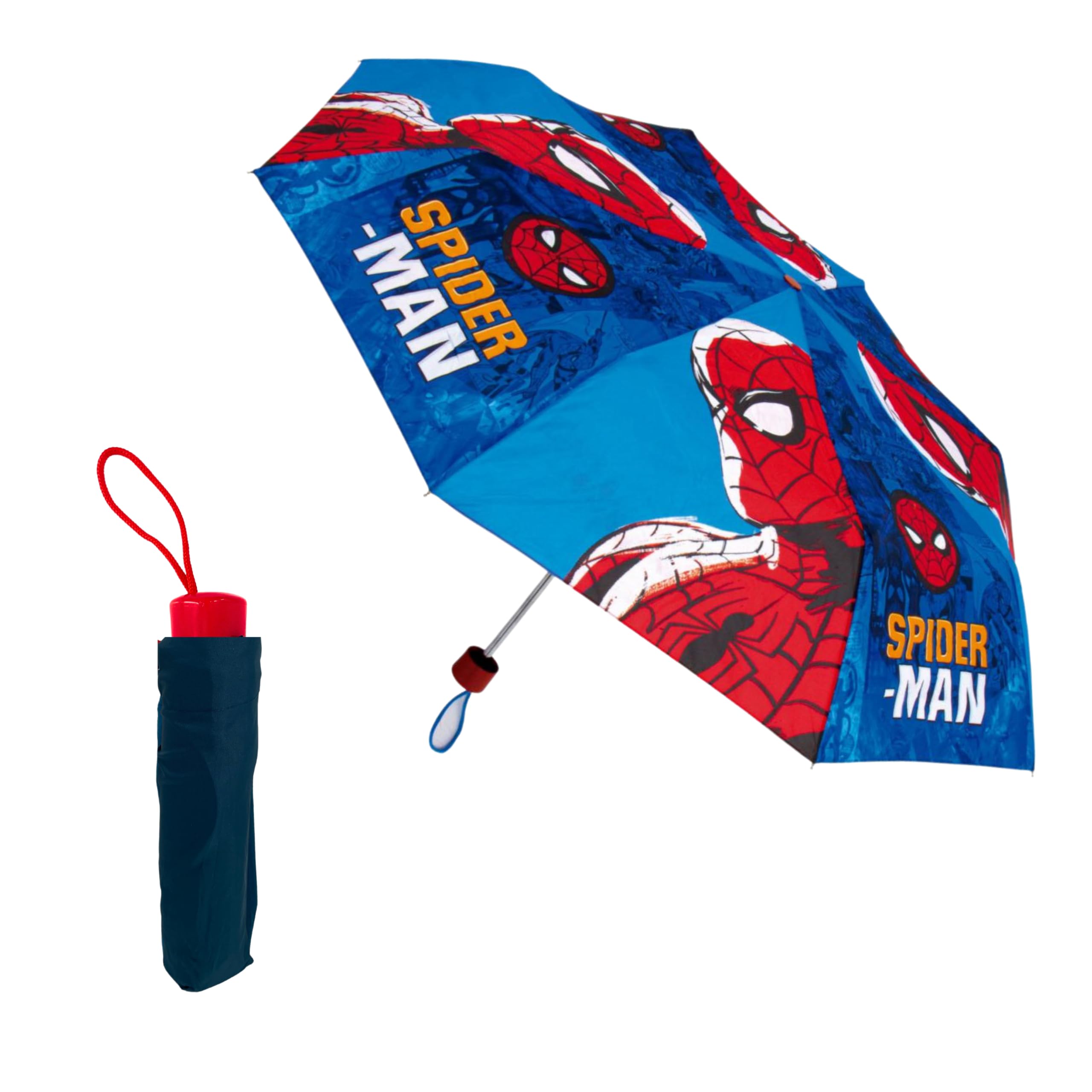 Ombrello Pieghevole Marvel Spiderman Per Bambini E Ragazzi – Struttura Resistente E Compatta - 2