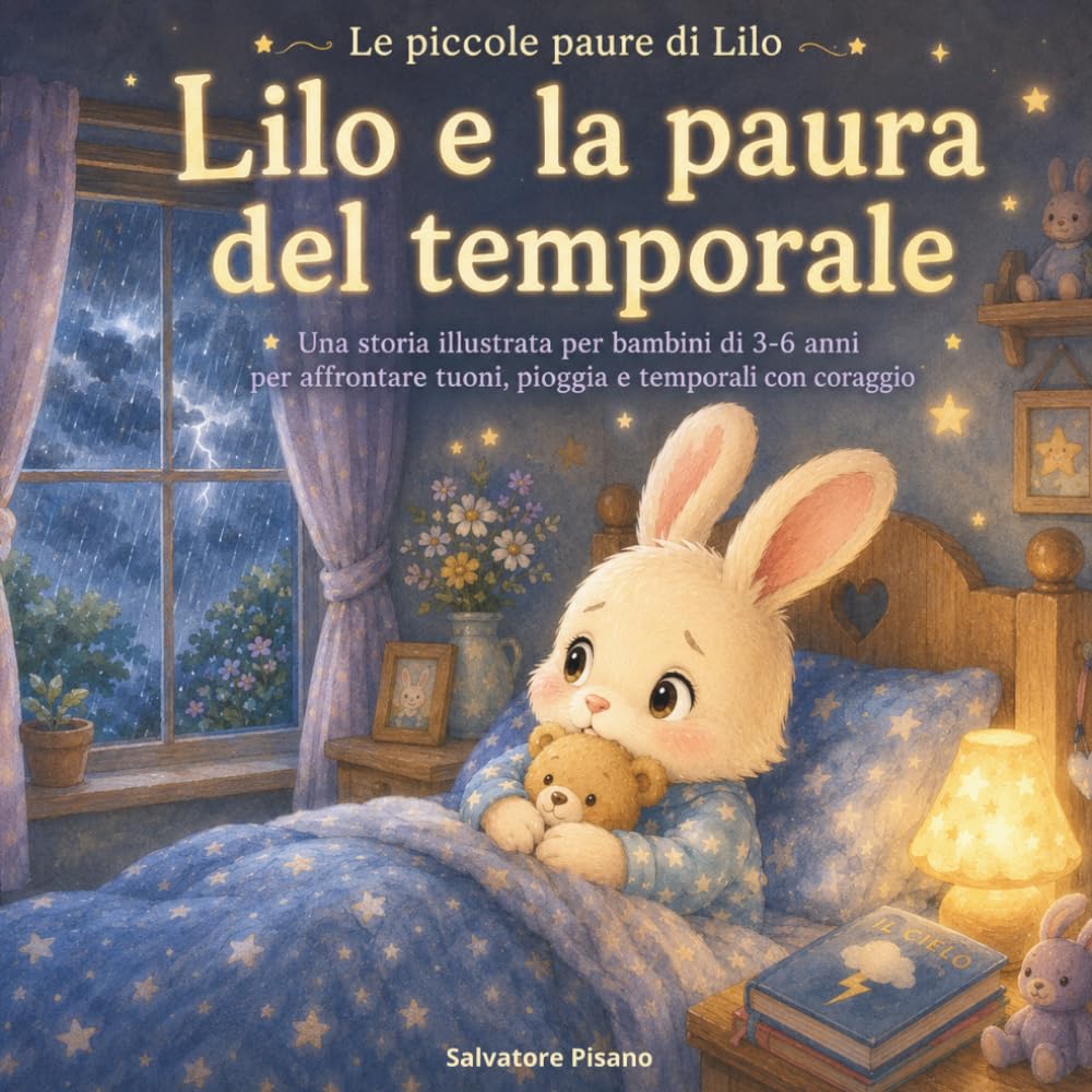 Lilo e la paura del temporale: Una storia illustrata per bambini di 3-6 anni per affrontare tuoni, pioggia e temporali con coraggio (Le piccole paure di Lilo)