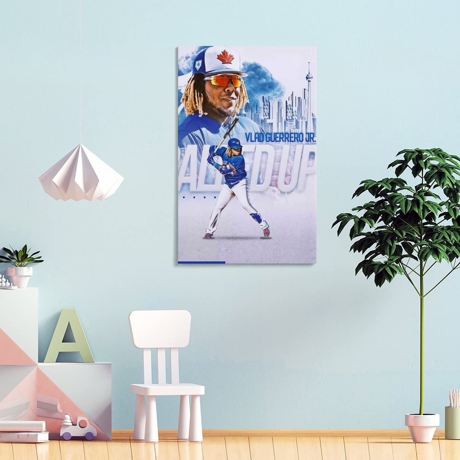 Vladimir Guerrero Jr. Poster Baseball Legend Gifts Canvas Painting