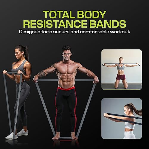 Miniatura 4 de Bandas de resistencia de tela para entrenar juego de bandas de entrenamiento para piernas, glúteos y muslos, ideal para hombres y mujeres, bandas de