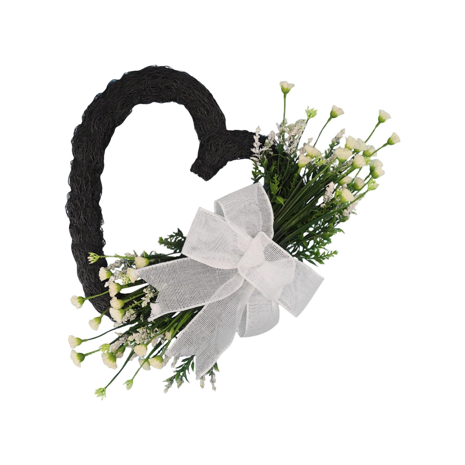 Multipurpose Heart Wreath for Door Wall Window Adornment Ideal for Craft Projects Quick Assembly Solution User Friendly Decoration