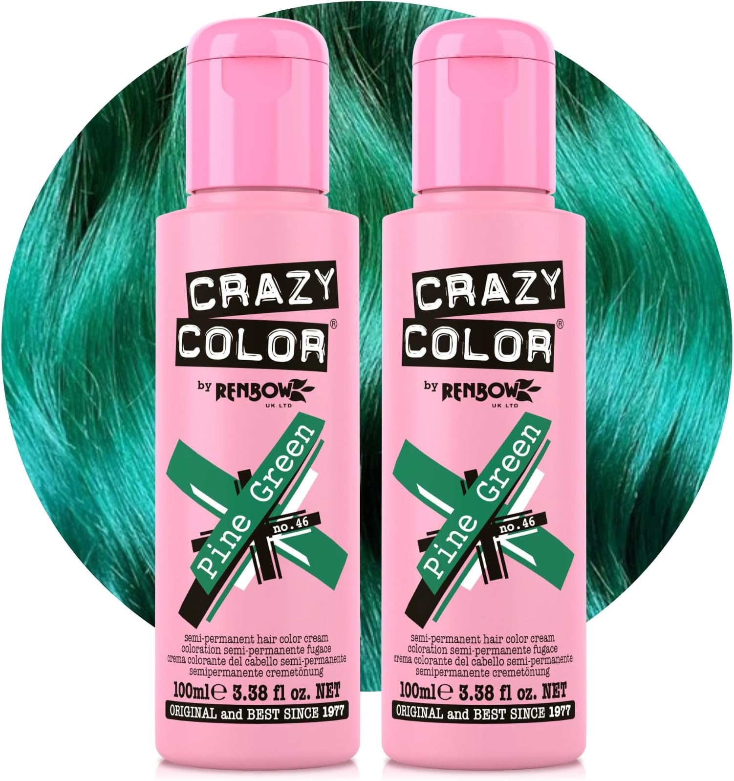 Semi-Permanent Pine Green Hair Dye