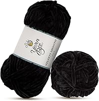 Vista 9 de Yarn Bee - Ovillo de hilo voluminoso para ganchillo y tejer, madeja de hilo suave, 80 yardas de hilo 100% poliéster para tejer mantas, sombreros