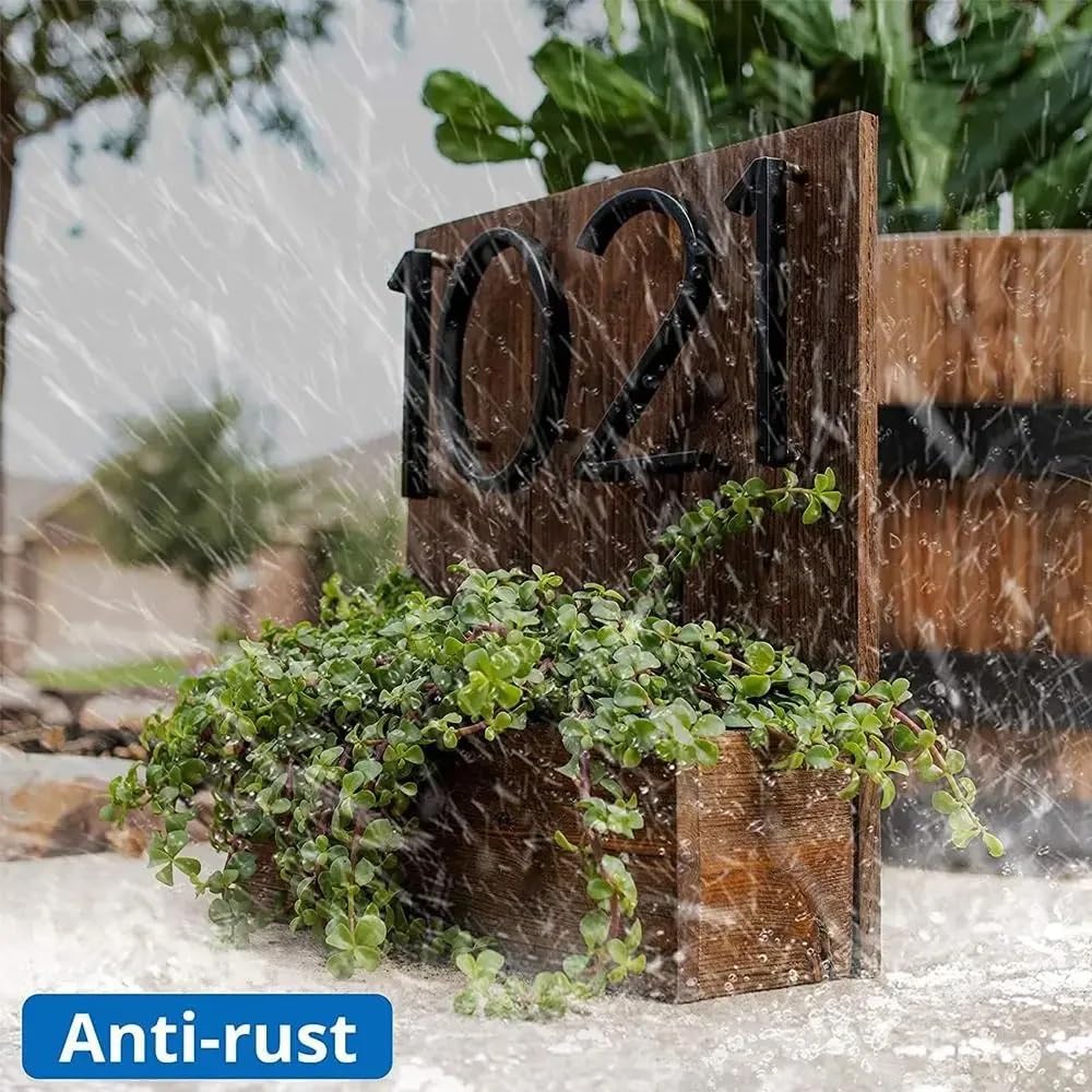 Números para buzones, Letreros con números modernos flotantes for exteriores de 200 mm, extra grandes, negros, for dirección apartamento, buzón, placa exterior casa, puerta entrada(150mm(5.9inch) B)