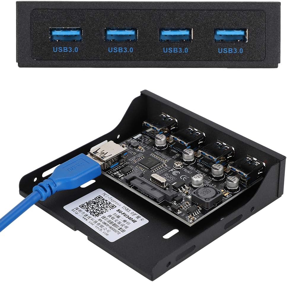 Expansion Riser Card, PCI-E to 4 x USB3.0 Expansion Riser Card, Black ...
