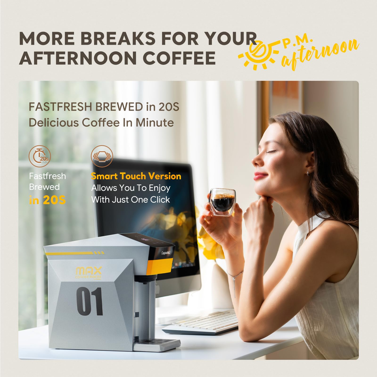 Macchina da caffè espresso multifunzione 4 in 1, 19 bar, per NES-presso Original/lor/Dolce Gusto/Capsule di caffè macinato, piccola macchina da caffè automatica a capsula (grigia)