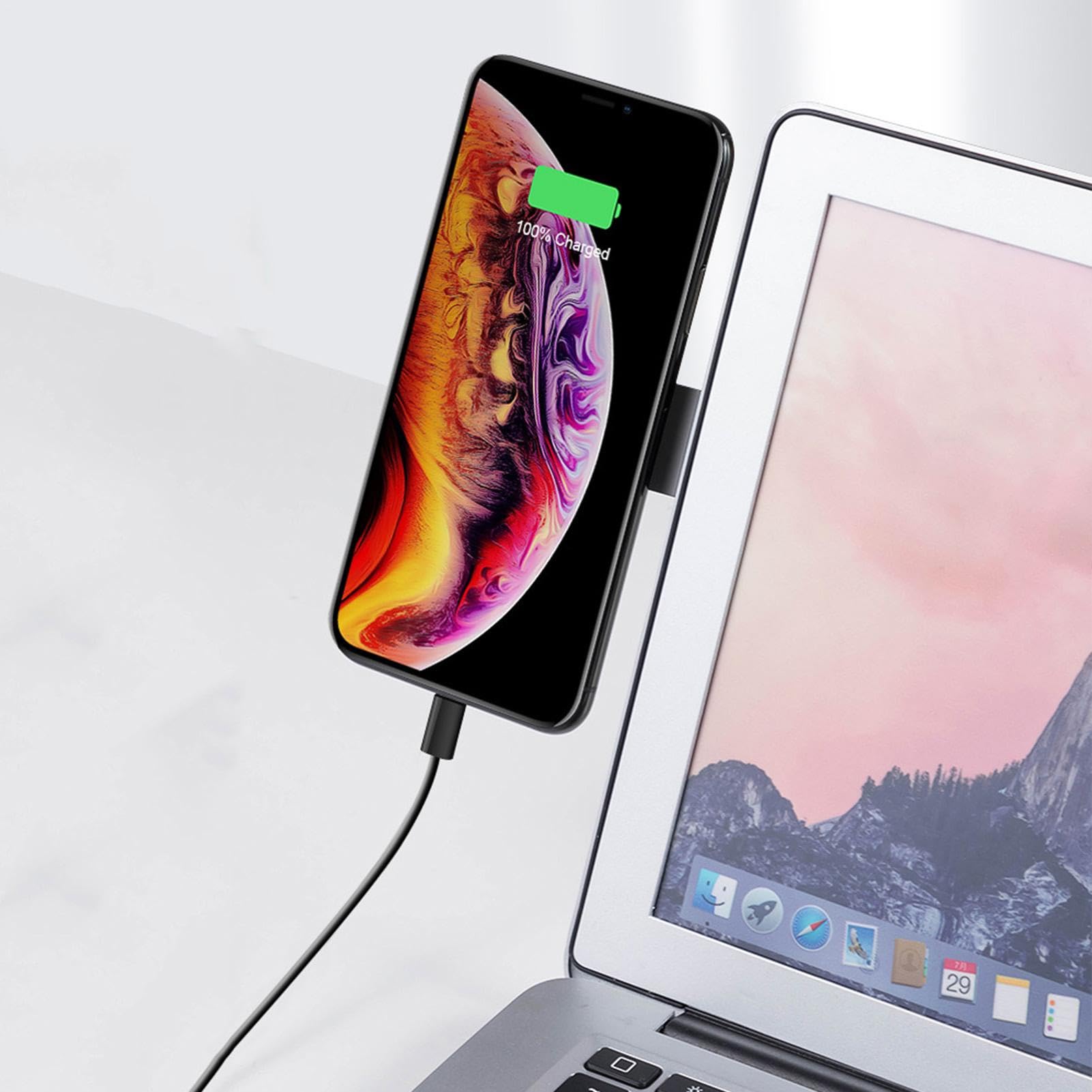 Laptop Telefoonhouder - Magnetische Mobiele Telefoonstandaard, Slide Phonee Houder | Eenvoudige Multifunctionele Mobiele Telefoonhouder Stand, Slanke Draagbare Computer Uitbreidingsbeugel voor