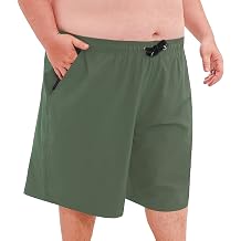 GIISAM Mens Big and Tall Swim Trunks, 9 Quick Dry Board Shorts with Liner Zip Pocket Plus Size Bathing Suit for Men, 3-9XL