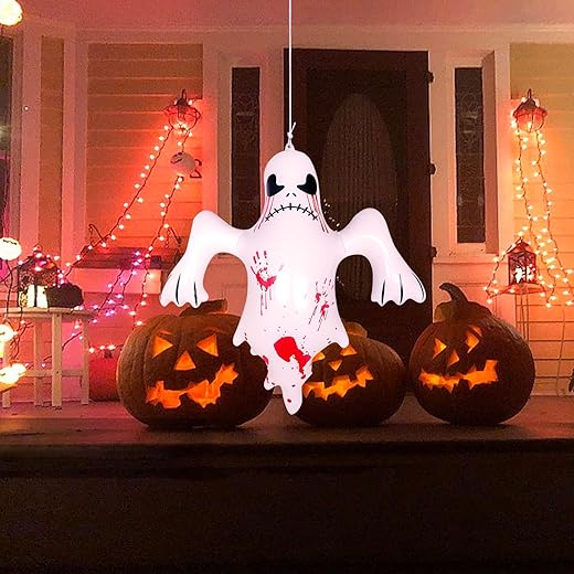 Inflatable Halloween Decorations, Scary Halloween Decorations, mall, Yard, Haunted House Scene Layout Props,Inflatable Halloween Ghost.Spooky Ghosts.