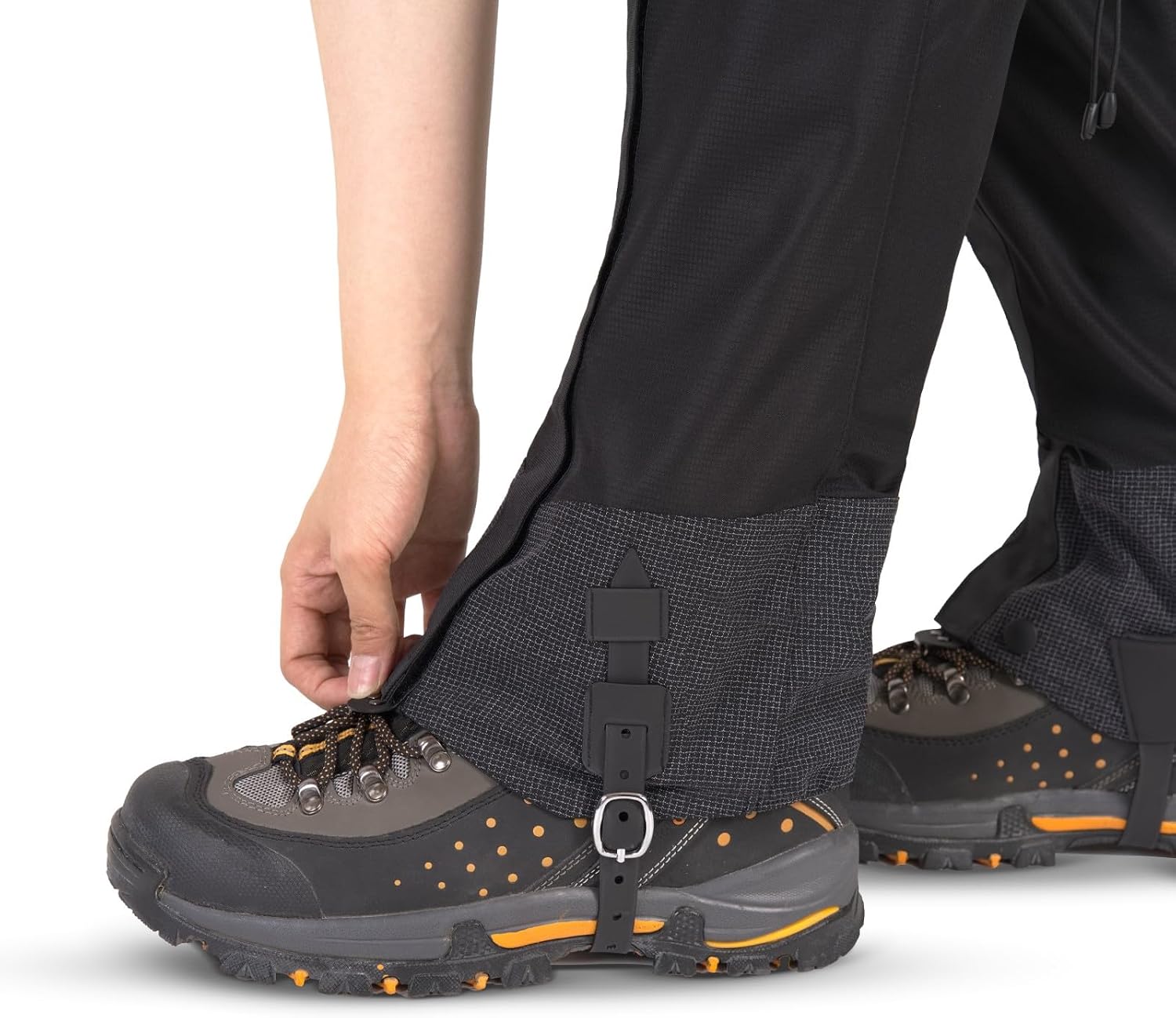 Leg Gaiters, Upgraded Nylon Waterproof Snow Gaiters, Leg Cover Protect Shoe Guards Gators for Men Women EU 38-45