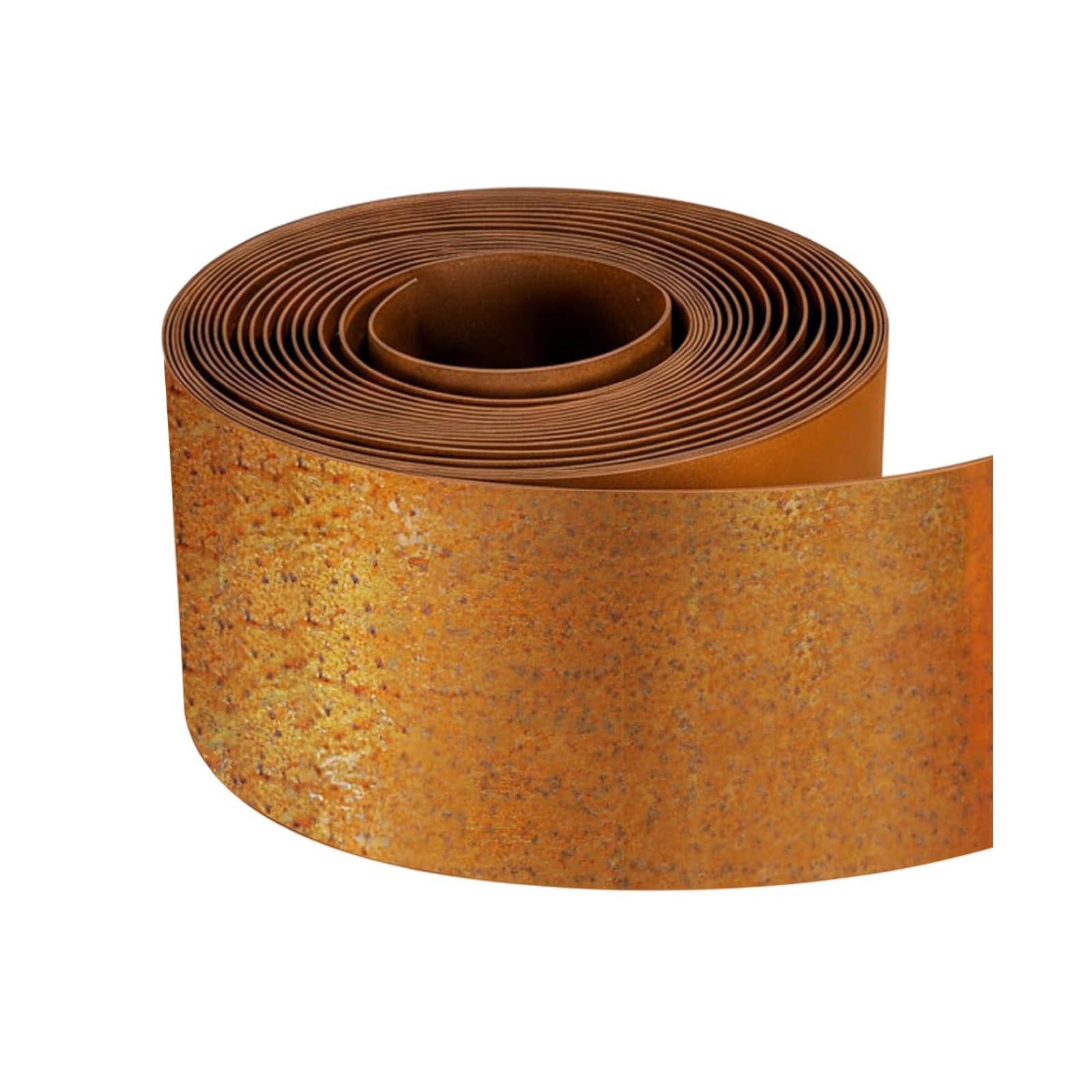 Bordure de pelouse - 10 m - Hauteur : 15,5 cm - Bordure de jardin en métal - Rouleau de bordure de pelouse - Flexible