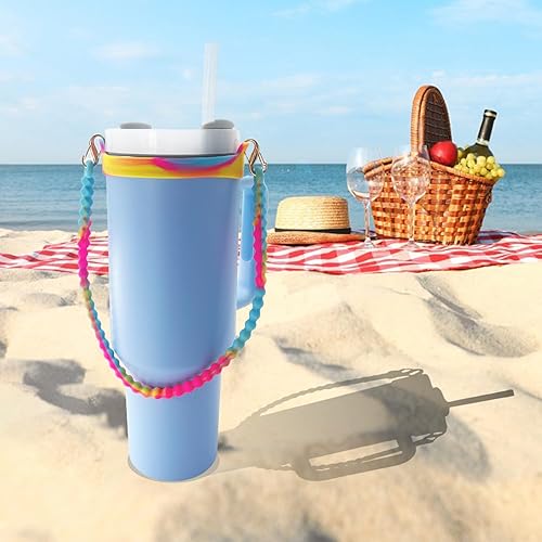 Miniatura 6 de Bexbchh Asa para botella de agua, correa de silicona suave y duradera, se adapta a la mayoría de botellas de 8 a 40 onzas, accesorios compatibles