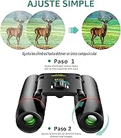 Vista 4 de POLDR Binoculares de bolsillo pequeños 12X25 compactos para adultos, mini binoculares para niños para observación de aves, concierto, teatro, ópera