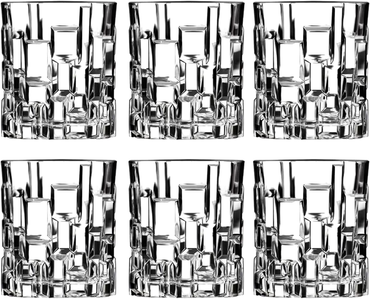 Aoeek Whiskey Glasses Set of 6 300ml/10oz,Premium Scotch Glasses