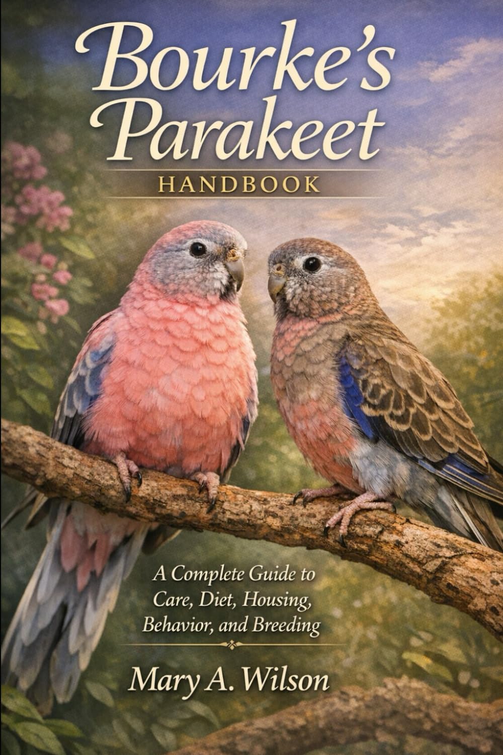 Bourke’s Parakeet Handbook: A Complete Guide to Care, Diet, Housing, Behavior, and Breeding