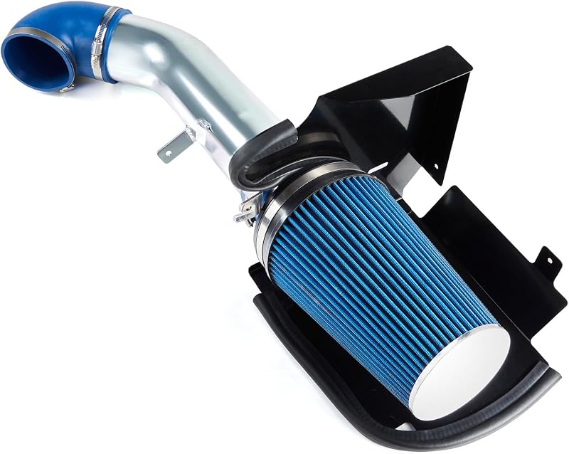 Tubo de admissão de ar frio SUNROAD com filtro para motores V8 – 10,16 cm
