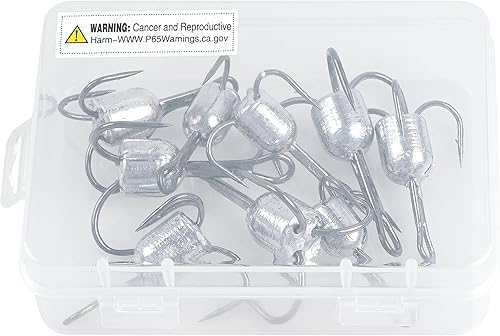 Miniatura 5 de Ganchos para enganchar con peso para agudos, 5 anzuelos de pesca grandes con peso para peces agudos pesados, para pesca de cebo, trucha, lubina, 1