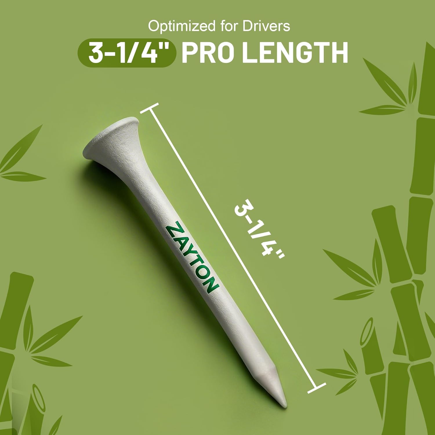 Funny Golf Tees for Men - 10x10 Count Premium Bamboo Tees in Novelty Vintage-Style Box - Hilarious Bachelor Party Favors, Groomsmen Gifts & Stocking Stuffers - 3-1/4" White Tees with Height Stripe