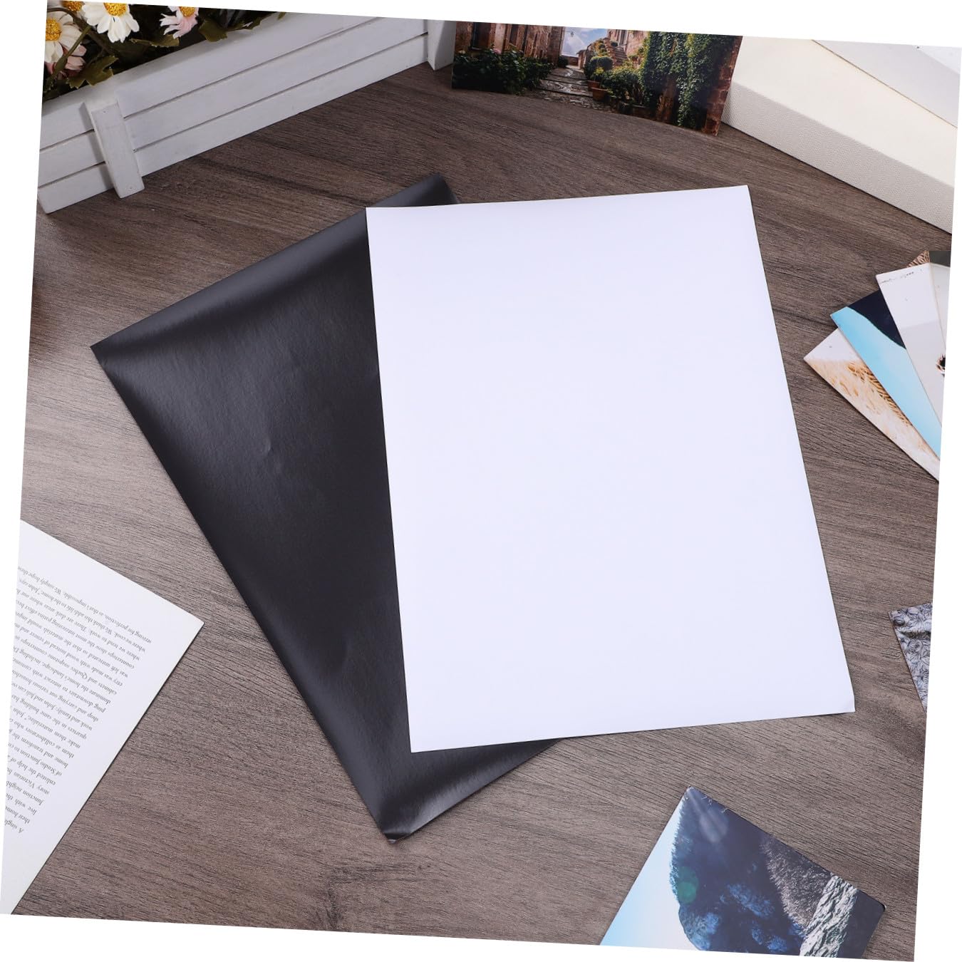HOMSFOU Feuilles Magnétiques Imprimables Papier D'impression 10 Feuilles Flexibles pour Photos Albums et Affiches