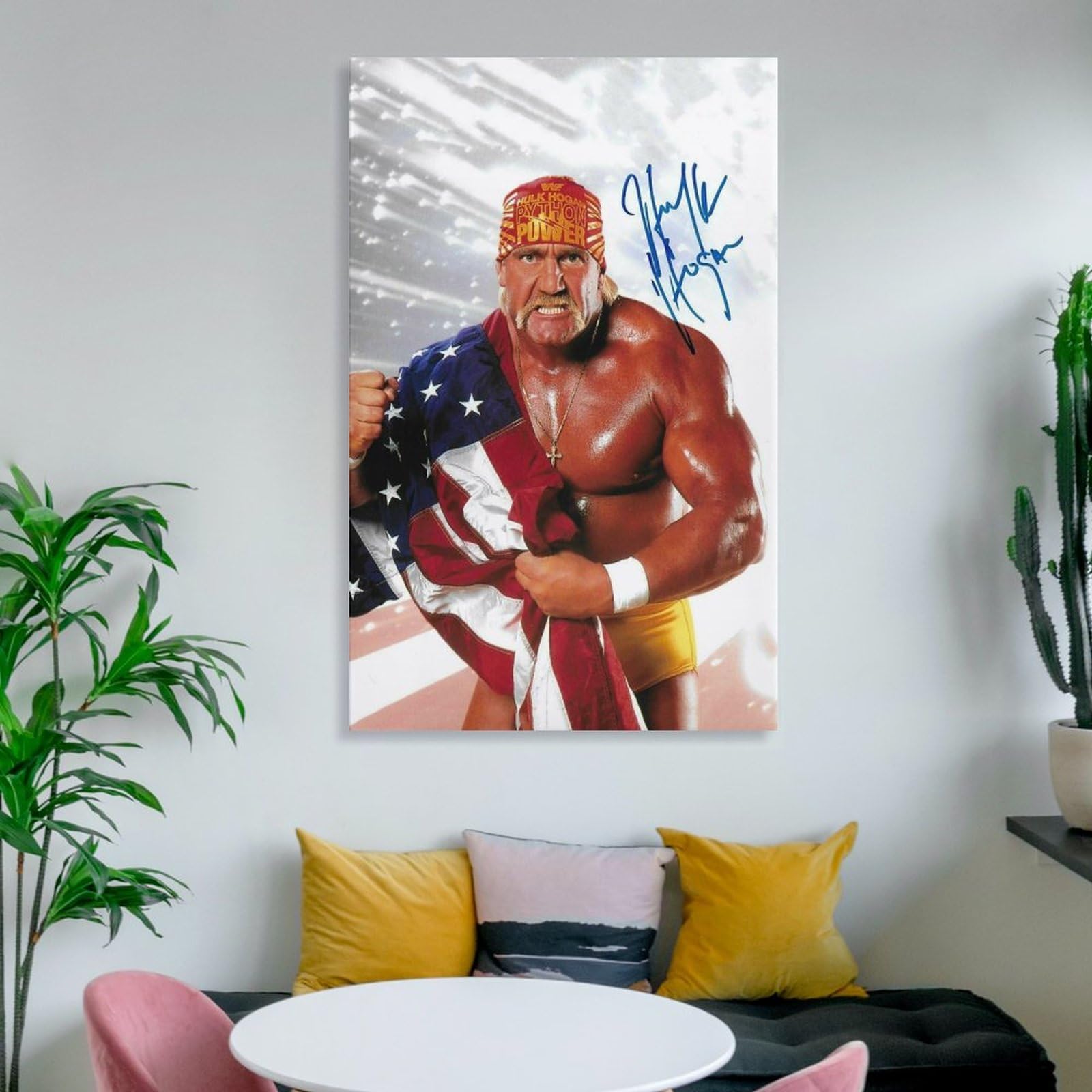 Amazon.co.jp: プロレスラー ハルク・ホーガン 直筆サイン入 ポスター