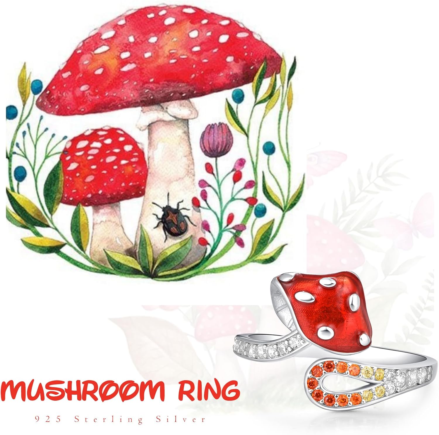 Dreamboat 925 Sterling Silver Ring for Women Adjustable Gold Plated Wedding Anniversary Birthday Valentines Engagements Jewelry Gifts for Mom Wife - Image 6