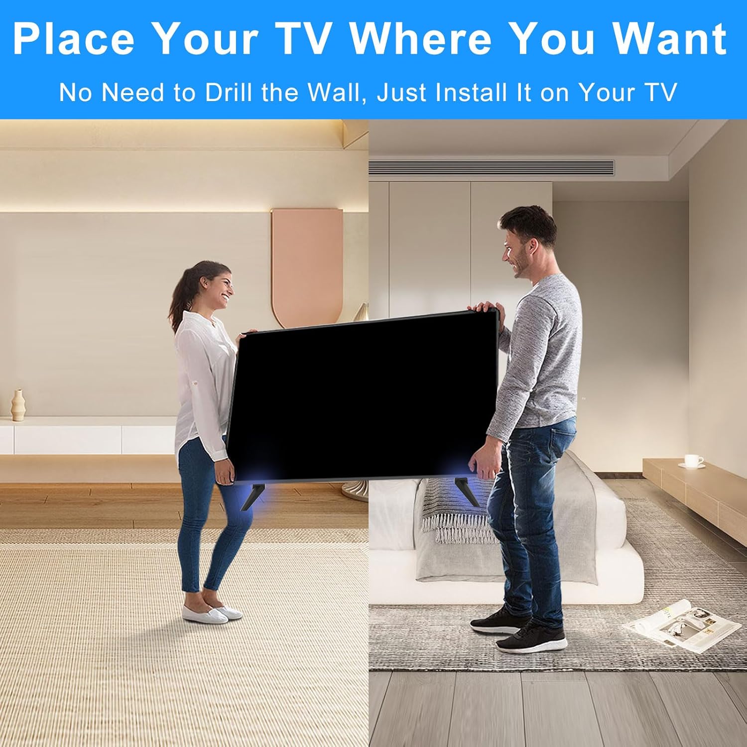 TV Stand Legs Only for Vizio V505-H9 M506X-H9 D50X-G9 Not Universal TV Legs Replacement Only for Vizio TV Listed Models Not for Other Models TV Stand Base Replacement with Screws