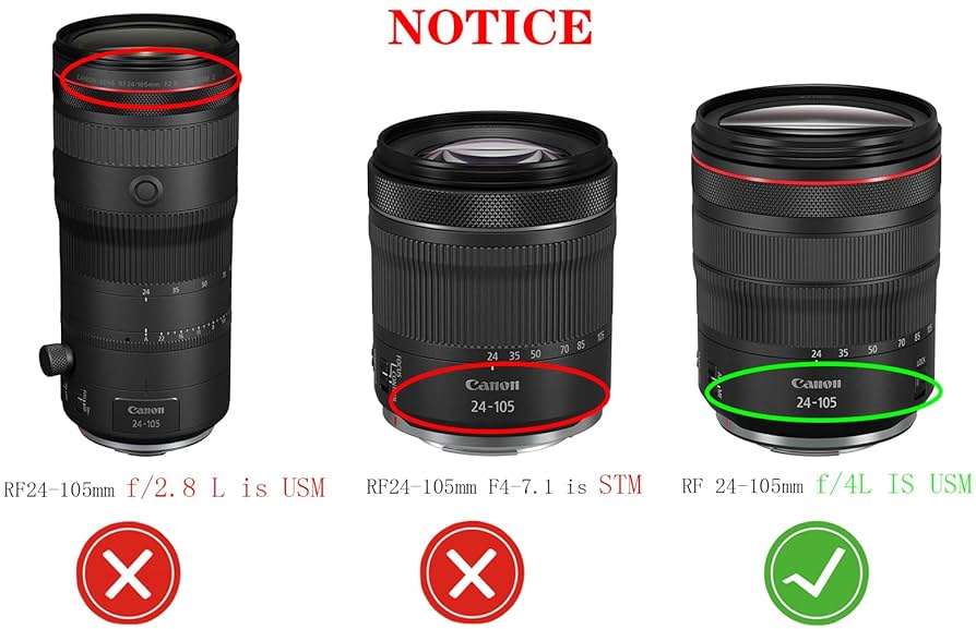 Canon RF 24-105mm f/4L IS USM + フィルター Amazon.com : Canon RF 24-105mm f/4L is USM Lens (2963C002) +