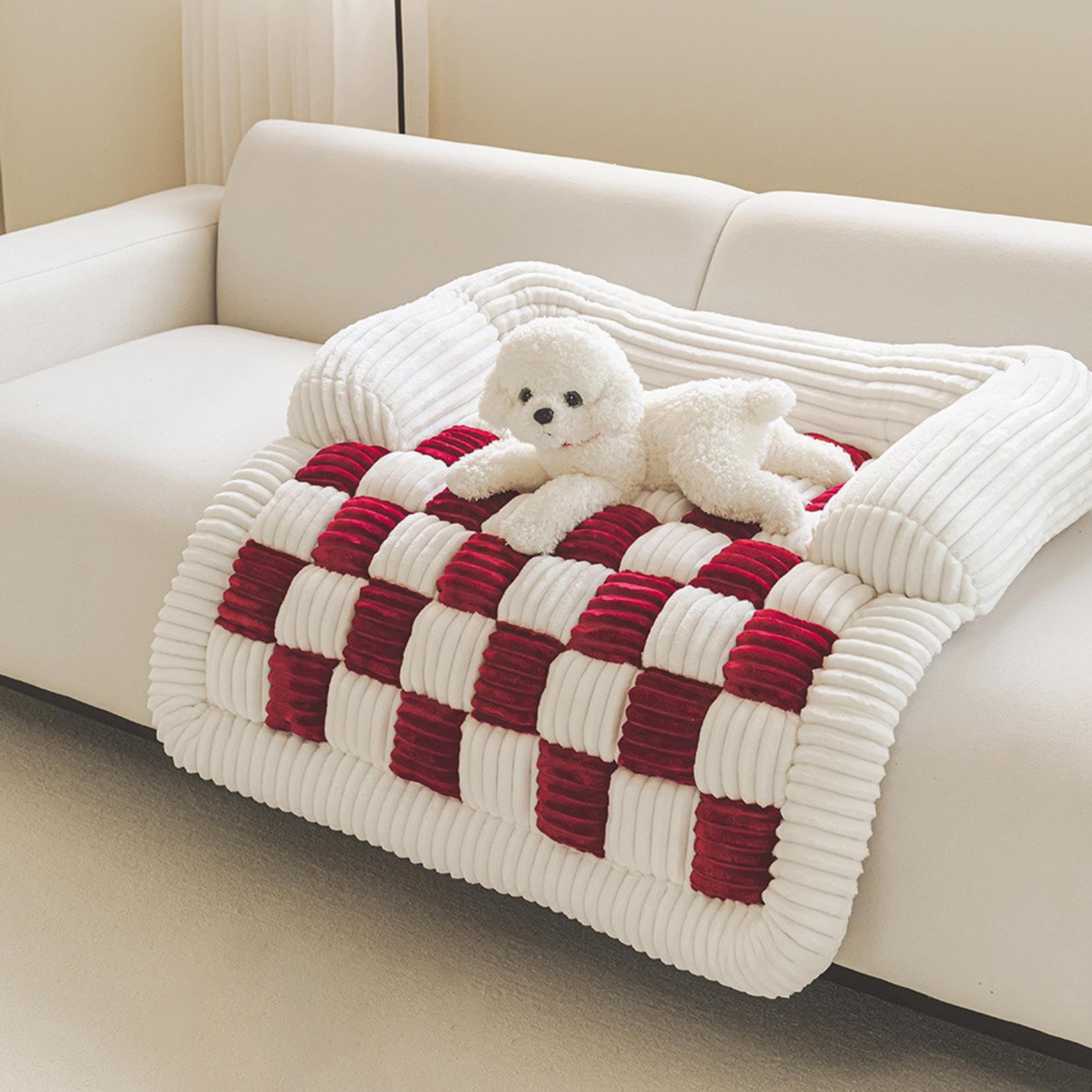 Cubierta De Sofá para Perros Cama De Franela Suave Y Gruesa De 70 | Cama Lavable Para Perros De Sofá Para Protección De Muebles Hogar Apartamento Tiempo De Siesta Y Relajación