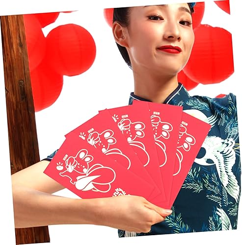 Miniatura 4 de LALAFINA 12pcs Year of The Rabbit Red Envelope The Gift Chinese Gifts Envelops Gift Money Envelopes Spring Festival Red Packet Lai See Lovely Red