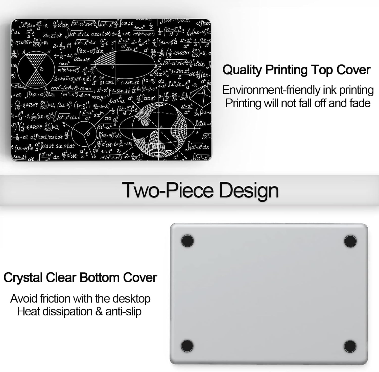 Compatible MacBook Air 13.6 inch Case 2022 Release Model: A2681 M2 Chip, Printed Pattern Hard Shell Laptop Sleeve and Keyboard Cover for MacBook Air 13.6, Blackboard Book 15