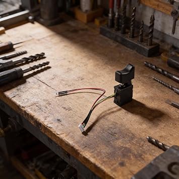 Cordless Drill Trigger Switch, 36V 8-Wire Control Push Button, Brushless Power Tool Replacement Part, for A3/2106 Cordless Electric Wrench
