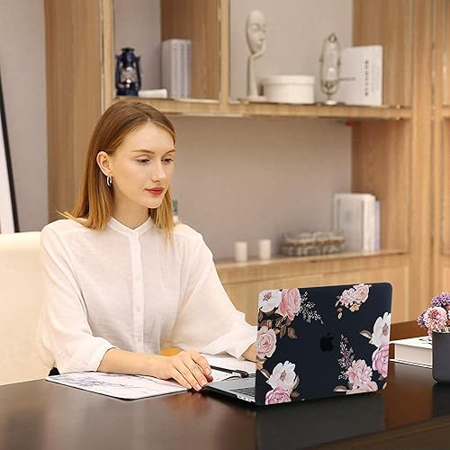 Miniatura 6 de MOSISO - Funda compatible con MacBook Pro de 13 pulgadas versión 2016-2020 A2338 M1 A2289 A2251 A2159 A1989 A1706 A1708, carcasa rígida de peonía de