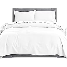 True North by Sleep Philosophy Cozy Flannel Warm 100% Cotton Sheet - Novelty Print Animals Stars Cute Ultra Soft Cold Weather Bedding Set, Cal King, Ivory Solid 4 Piece