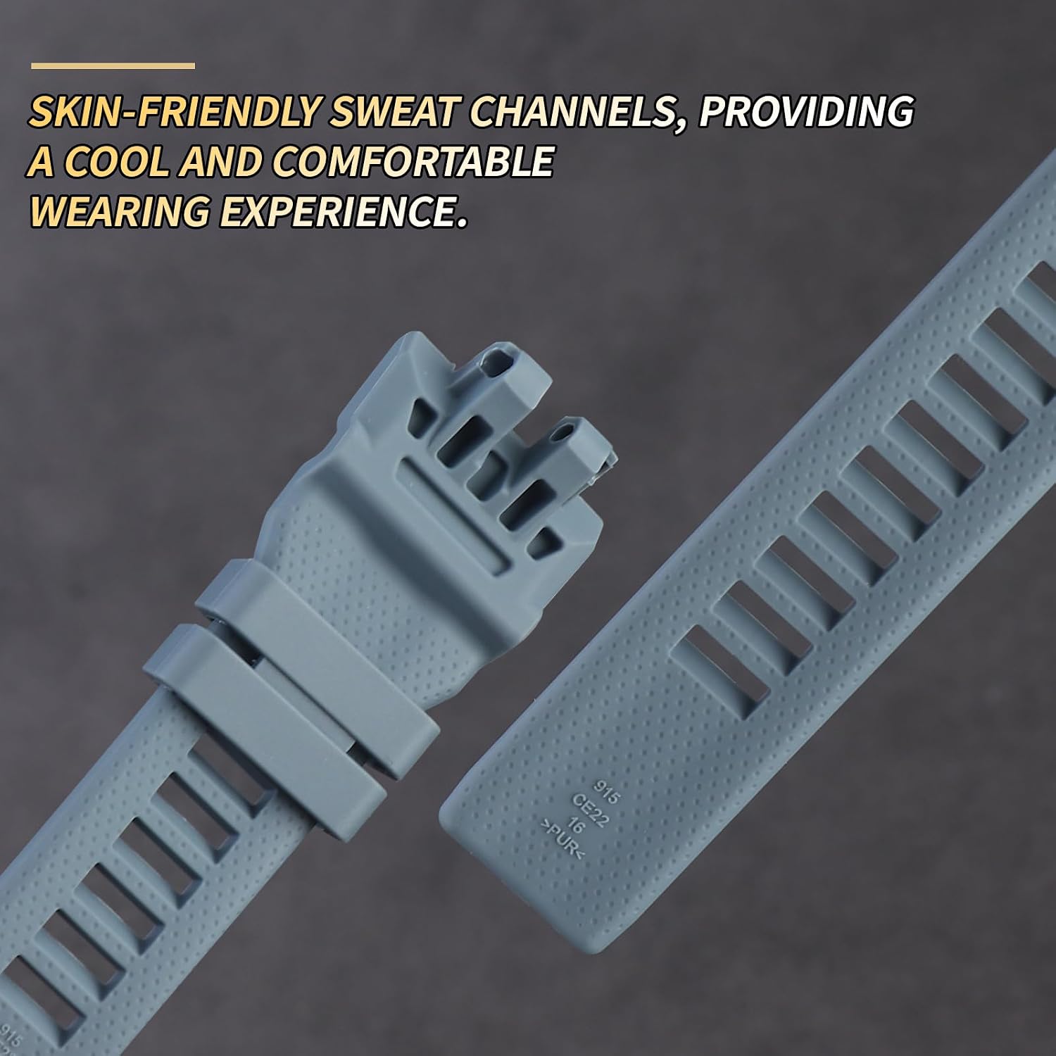 Rihahisy Soft Silicone Replacement Strap for Casio GBD-800/GMA-B800 Men's Strap Watch Accessories