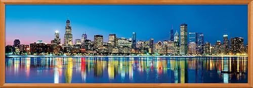 Miniatura 8 de MasterPieces Rompecabezas de Chicago de 1000 piezas, rompecabezas panorámico de horizonte para adultos, familia o jóvenes, coleccionable de Windy