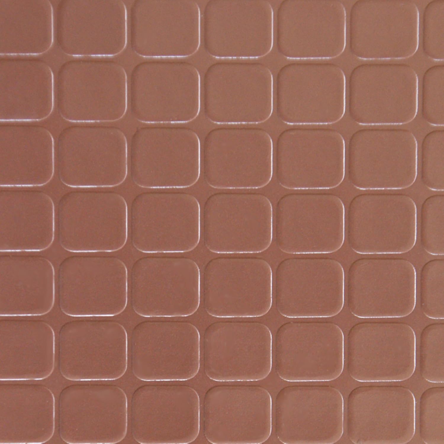 Rubber-Cal Block-Grip Rubber Runner Mat - 2mm x 4ft x 6ft Rubber Rolls - Brown - Image 3