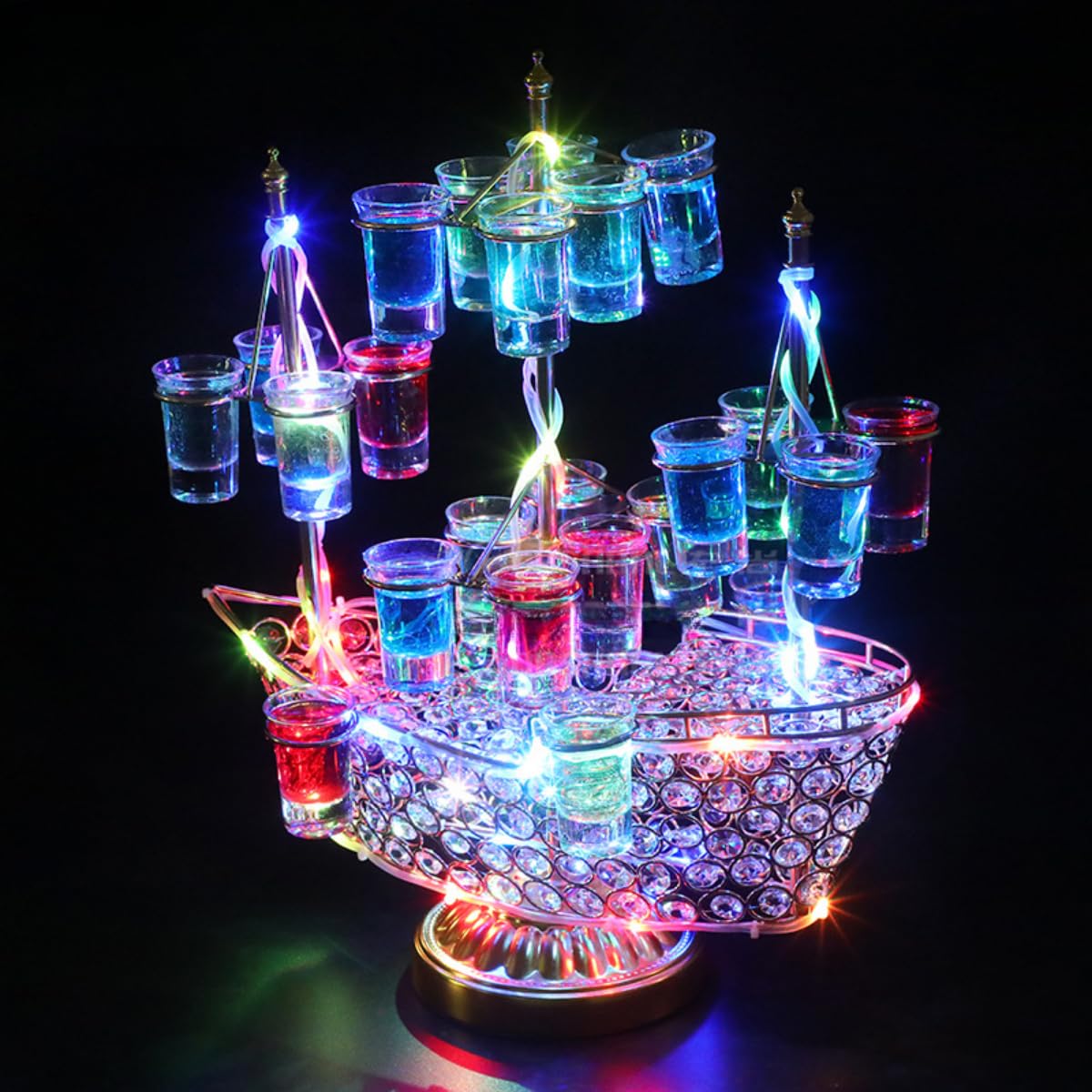 Amazon｜Tirczil テキーラ 船 25MLのワイングラス24個付き