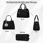 IGOLUMON Top-Handle Sac à main Purs en cuir pour les femmes Imperméable Crossbody Femmes Sacs à main Antivol Tote Purse Dames